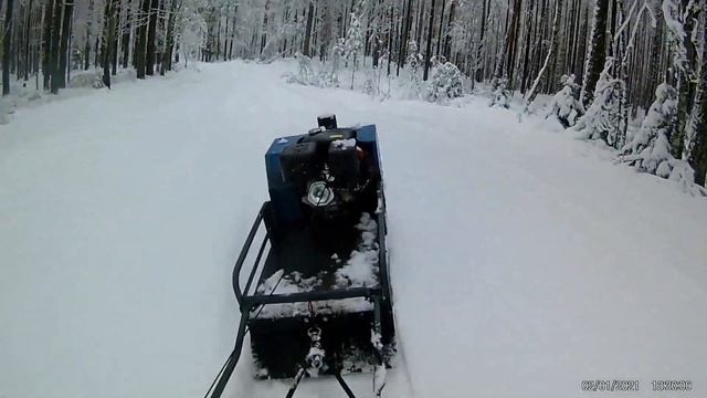 мотобуксировщик полярник 15 по глубокому мокрому снегу смотреть онлайн