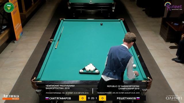 Саитягафаров - Решетников. Чемпионат Республики Башкортостан по пирамиде 2019. 3-й этап. Отборочный смотреть онлайн