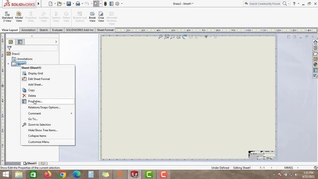 HOW TO CHANGE DRAWING SHEET SIZE IN SOLIDWORKS смотреть онлайн
