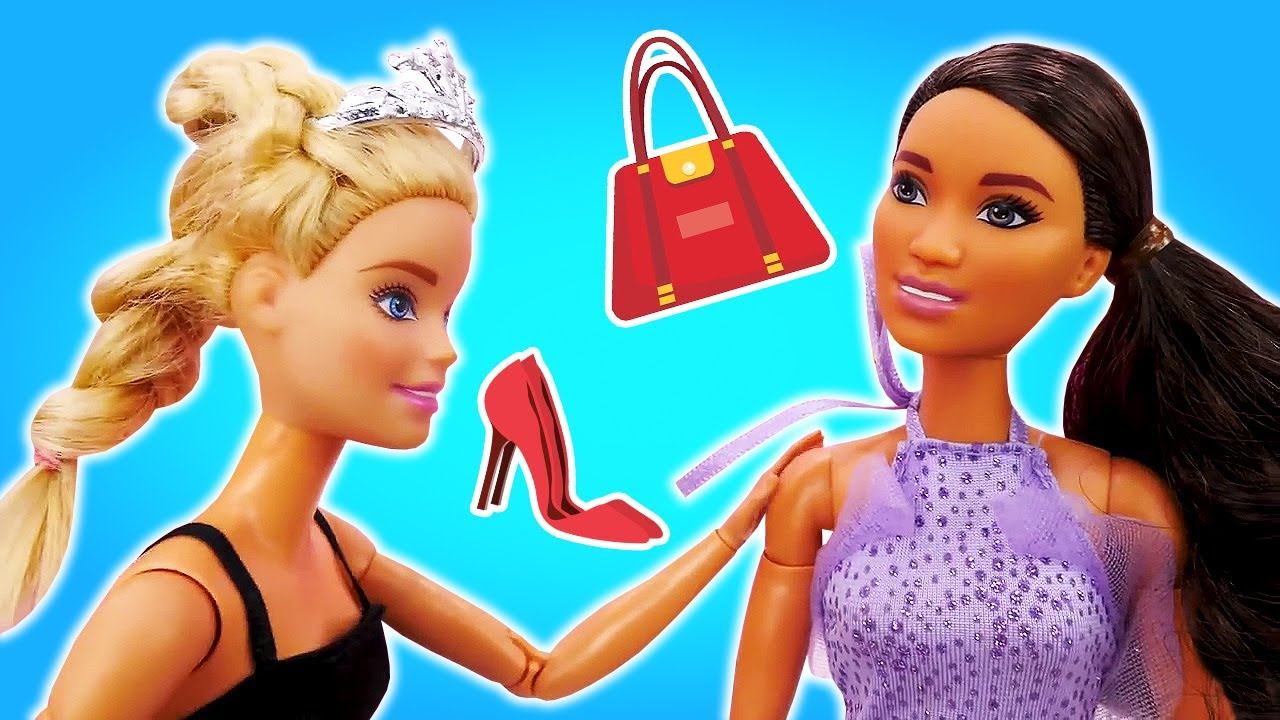 Барби собирается на выпускной - Выбираем наряд Барби! Сборник видео для девочек игры в куклы Барби смотреть онлайн