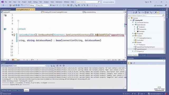 16. Developing Data Layer - Connect MongoDB Database from Catalog.API Microservice | DbContext Clas смотреть онлайн