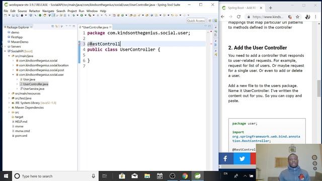 Spring Boot Tutorial 9 - Adding the Rest Controllers смотреть онлайн