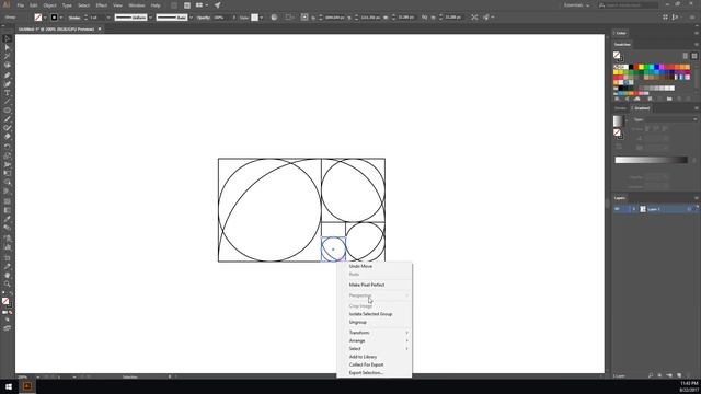 How to draw the Golden Ratio SUPER FAST in Illustrator CC смотреть онлайн