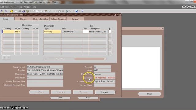 Oracle EBS , Inventory Cycle , (2) Inspection of Received Items ( by Shareef Muhammad ) смотреть онлайн