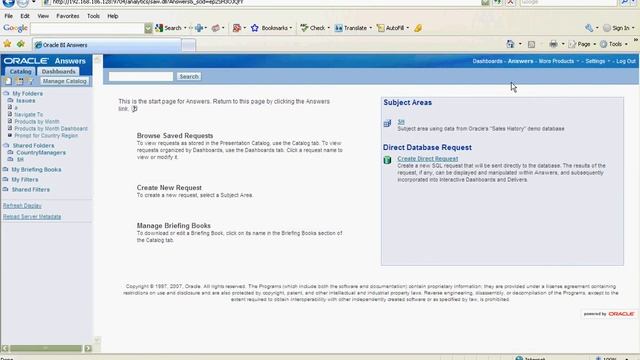 Oracle BI Standard Edition One смотреть онлайн