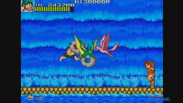 1991 Joe & Mac Caveman Ninja (Arcade) Game Playthrough Video Game смотреть онлайн