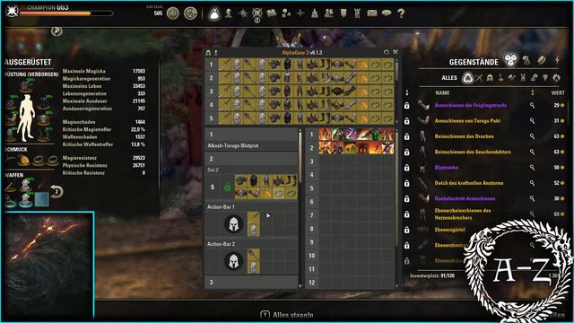 ESO A Z ADDON AlphaGear 2 das bessere DRESSING ROOM The Elder Scrolls Online Guide German смотреть онлайн