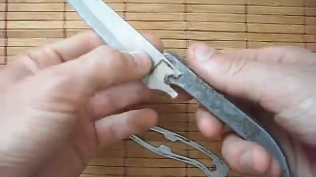 Металлическая рукоять для ножа своими руками из дверной ручки смотреть онлайн