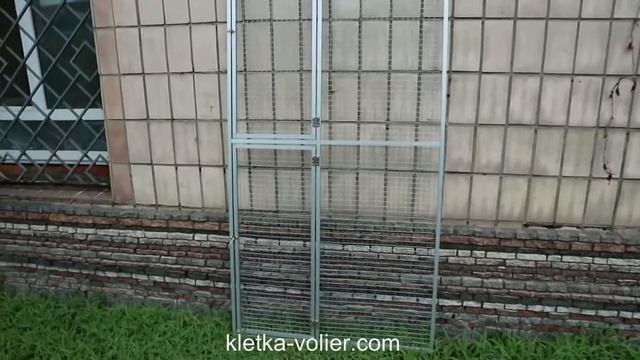 Фасад для закрытого вольера для кота Мейн Куна. Размер 2,1 х 1,1 м смотреть онлайн