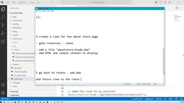 CREATE A ROUTE THAT REDIRECTS TO A VIEW OR WEBPAGE (P1) смотреть онлайн