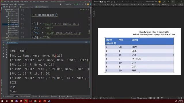[EN/MY] IIUM KOE Python Class: Hash Table and Dictionaries смотреть онлайн