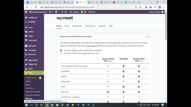 How to reset WordPress website complete in Urdu Hindi смотреть онлайн