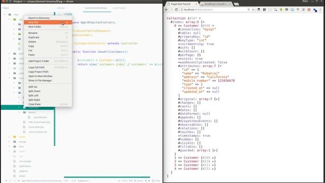 Laravel 5.5 lesson - 8 - Part 3 Binding Model with Routes + Demo смотреть онлайн