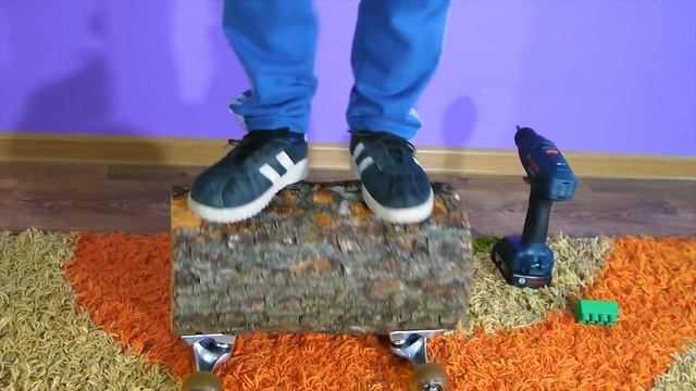 ПРИКОЛ! СКЕЙТБОРД ИЗ ПНЯ?! КАК СДЕЛАТЬ САМЫЙ КРУТОЙ SKATEBOARDING Как собрать свой первый скейт смотреть онлайн