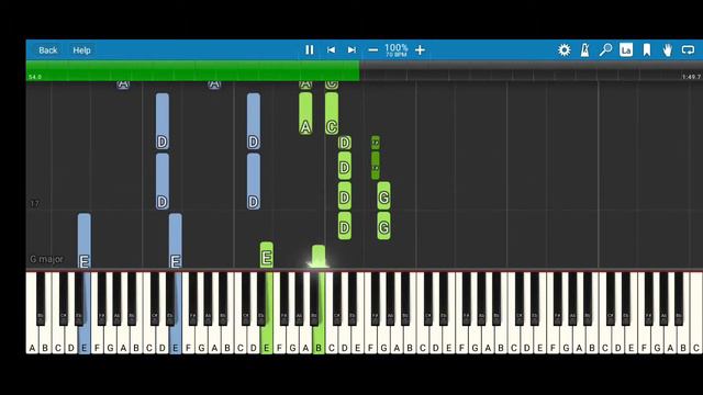 The Unforgiven - Metallica - (Version 1) - Synthesia Piano Tutorial смотреть онлайн