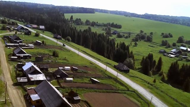 Село Крюк, Съемка с квадрокоптера смотреть онлайн