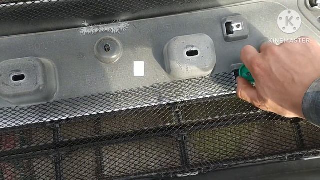 Установка защитной сетки в бампер Lada Granta рестайлинг смотреть онлайн