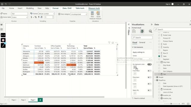 Conditional Formatting a complete row | Power BI смотреть онлайн
