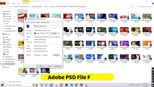50 Youtube Thumbnail Photoshop Psd Premium Pack | Youtube Thumbnail PSD Template | File Pack