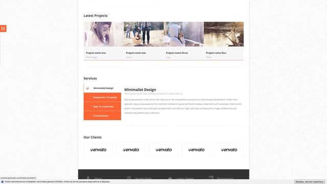 ArinaFA Corporate Wordpress Theme смотреть онлайн