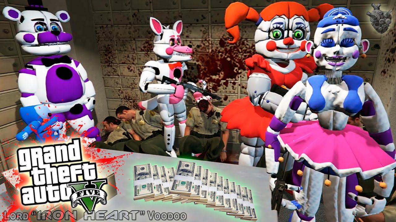 ГТА 5 МОДЫ! АНИМАТРОНИКИ FNAF SISTER LOCATION НОВЫЙ ДОМ ЛОС-САНТОСА! ВИДЕО ОБЗОР GTA 5 MODS #197 смотреть онлайн