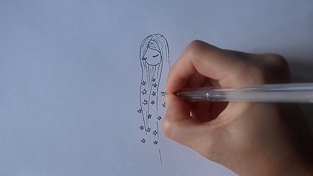 ПРОСТОЙ РИСУНОК ДЛЯ СКЕТЧА ДЕВУШКА/289/SIMPLE DRAWING FOR SKETCH GIRL