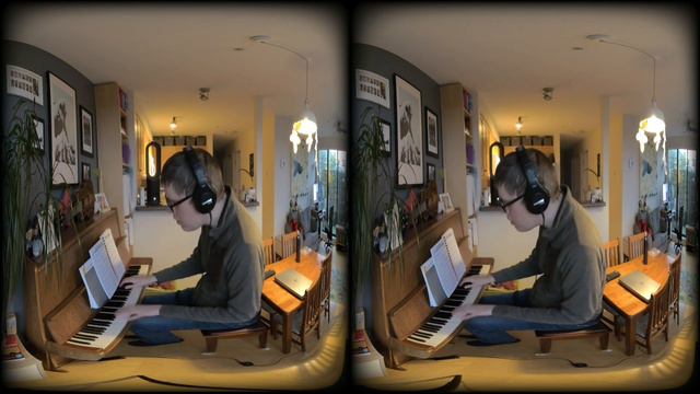 Christmas Jazz piano and vocal medley 2021 - by Geoff Peters - VR 180 смотреть онлайн