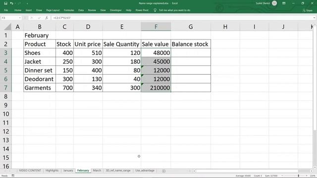 NAME RANGE IN EXCEL смотреть онлайн