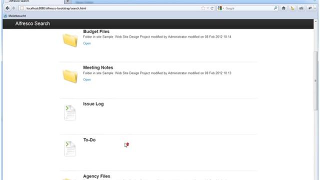 alfresco search built with bootstrap смотреть онлайн