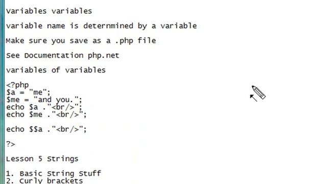 PHP Programming 4 Variables смотреть онлайн