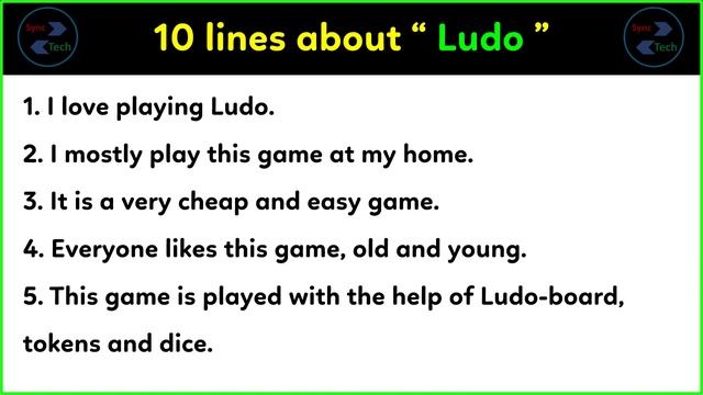 10 lines on ludo game in English | Few lines on ludo game | my favourite game ludo смотреть онлайн
