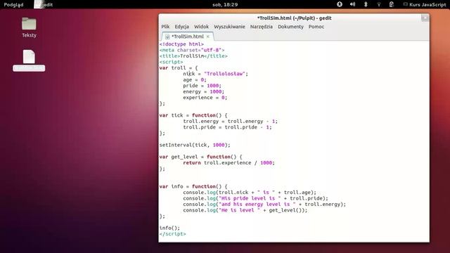 Kurs Javascript: [Troll] Zapis JSON смотреть онлайн