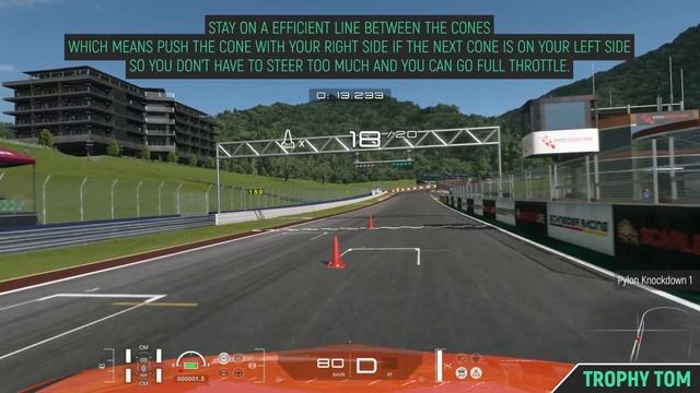 Gran Turismo 7 - Pylon Cone Knockdown 1 - Beyond the Horizon ? How to Earn Gold смотреть онлайн