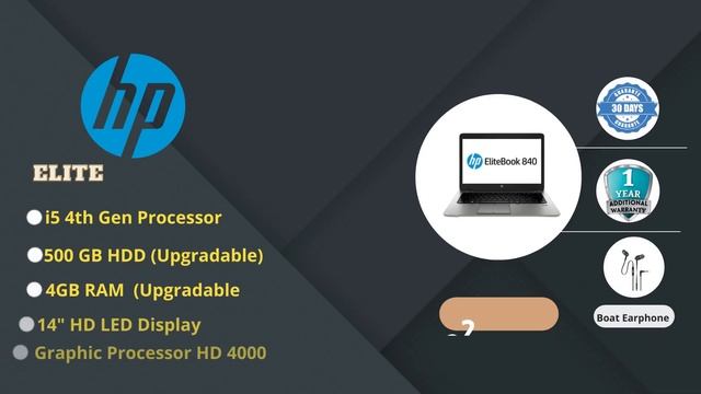 Imported Refurbished HP Elitebook 840 G1 i5 4th Generation Laptop @ the Cheapest Rate. смотреть онлайн
