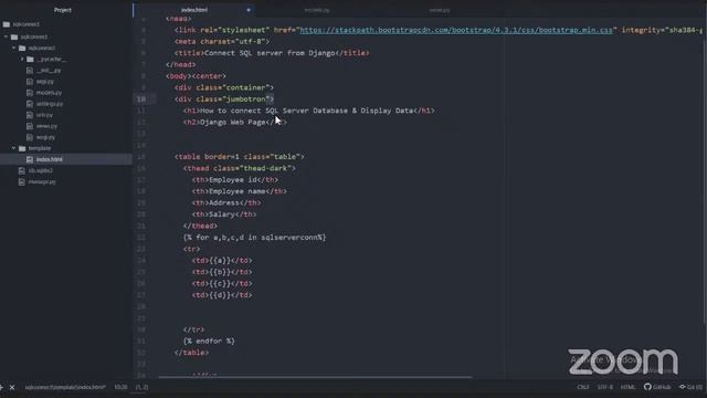 Class (7 and 8.30 pm ) fetch the customer datas from SQL Using Django смотреть онлайн