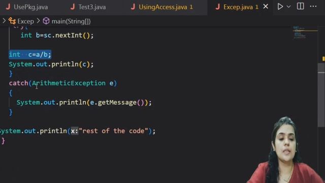 34.multiple catch block in java | aasaan padhaai смотреть онлайн