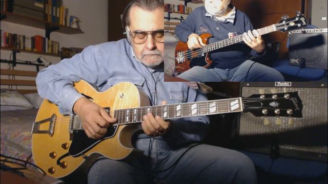 Ain't No Sunshine - 2 Alone - 2001 Gibson ES 175 archtop guitar plugged - 1969 Gibson EB0 смотреть онлайн