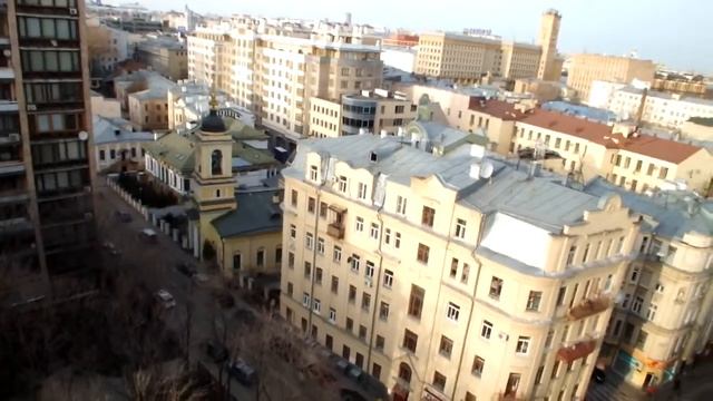 Панорама Москвы с Сивцева Вражка смотреть онлайн