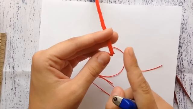 МК плетёного браслета/красная нить/DIY смотреть онлайн