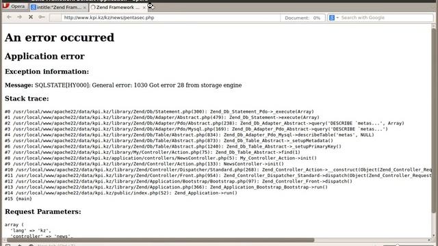 Zend Framework XSS Exploit смотреть онлайн