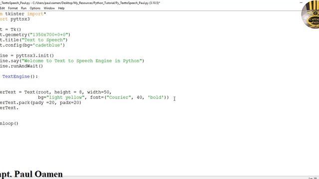 How to Convert Text To Speech using pyttsx3 Engine in Python смотреть онлайн