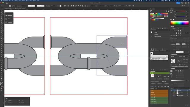 Making a custom dynamic chain brush in Adobe Illustrator смотреть онлайн