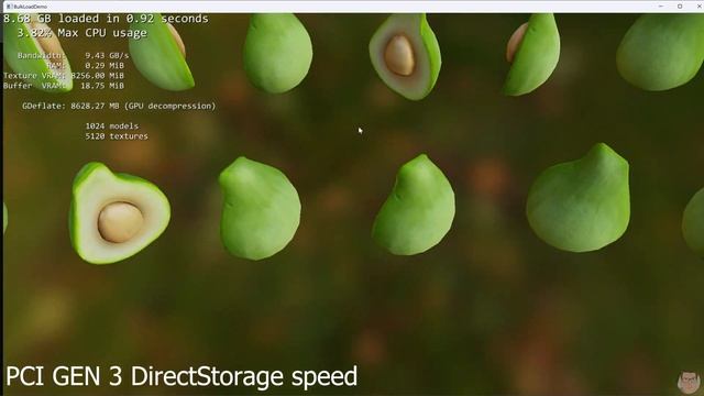 Direct Storage 1.1 Benchmark tool (with GPU decompression) смотреть онлайн