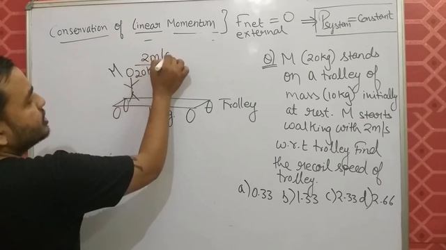 Class 11 Chapter 7 System Of Particles | Centre Of Mass 05 | Conservation Of Linear Momentum IIT JE смотреть онлайн