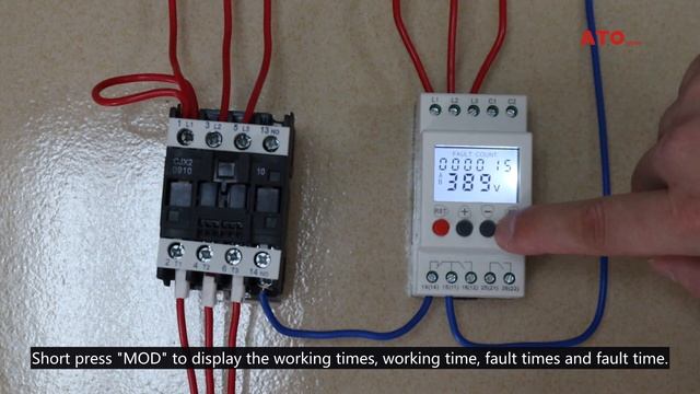3 phase monitoring relay phase failure & sequence test смотреть онлайн