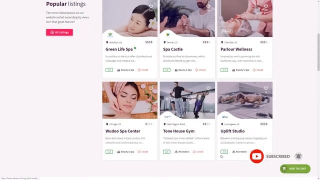 Lisner - Modern Directory Listing WordPress Theme Indigo Grey смотреть онлайн