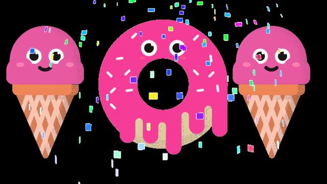 Видеофон прикольные пончики и мороженое - Videophone Cool Donuts And Ice Cream