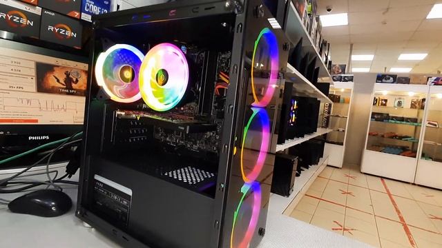 ПК на профессиональной видеокарте nVidia Quadro P2000 5Gb GDDR5 160bit, i3 10100F, 16Gb, ssd 500Gb смотреть онлайн