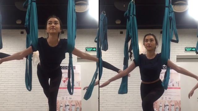 Аэройога. Первый урок. смотреть онлайн