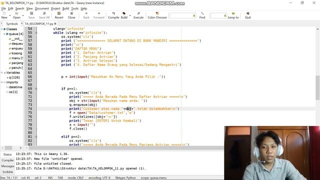 Program Python Queue смотреть онлайн